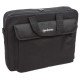 Manhattan Sacoche London pour PC portable 15,6", chargement par le haut, noir, ÉCONOMIQUE, poche accessoires, bandoulière amovible, alternative à Targus TAR300, garantie 3 ans