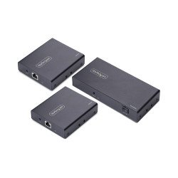 StarTech.com Rallonge et Répartiteur HDMI 2 Ports sur CAT6, 4K 60 Hz, Jusqu'à 70 m, Kit de Distribution HDMI 1x2 sur Ethernet avec IR et Alimentation par Câble