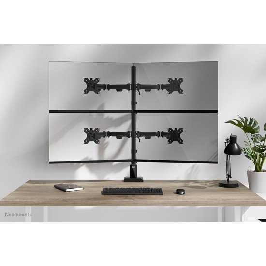 Neomounts DS60-600BL2-2 Bras de moniteur quadruple 10-32"