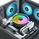 Thermaltake UX150-L ARGB Sync Processeur Refroidisseur d'air 13 cm Noir 1 pièce(s)