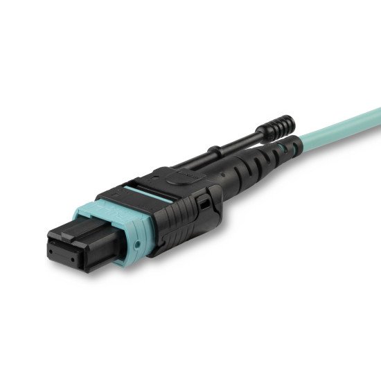 StarTech.com MPO12PL2M câble de fibre optique 2 m MPO/MTP OM3 Couleur aqua