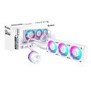 GIGABYTE AORUS WATERFORCE X II 360 ICE Refroidisseur liquide pour processeur AIO - 3x ventilateurs ARGB de 120 mm, écran LCD en couleur, DAISY-CHAIN, compatible avec Intel LGA 1851 et AMD AM5