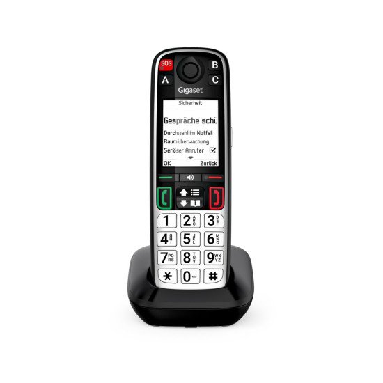 Gigaset EASY 500 Téléphone analog/dect Identification de l'appelant Noir, Argent