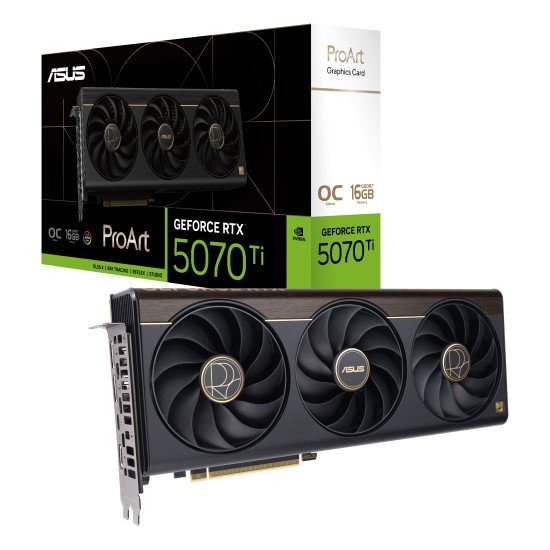 ASUS ProArt -RTX5070TI-O16G NVIDIA GeForce RTX 5070 Ti 16 Go GDDR7