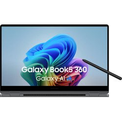 Samsung Galaxy Book5 360 Intel Core Ultra 5 226V Ordinateur portable 39,6 cm (15.6") Écran tactile Full HD 16 Go LPDDR5x-SDRAM 512 Go SSD Wi-Fi 7 (802.11be) Windows 11 Home Gris