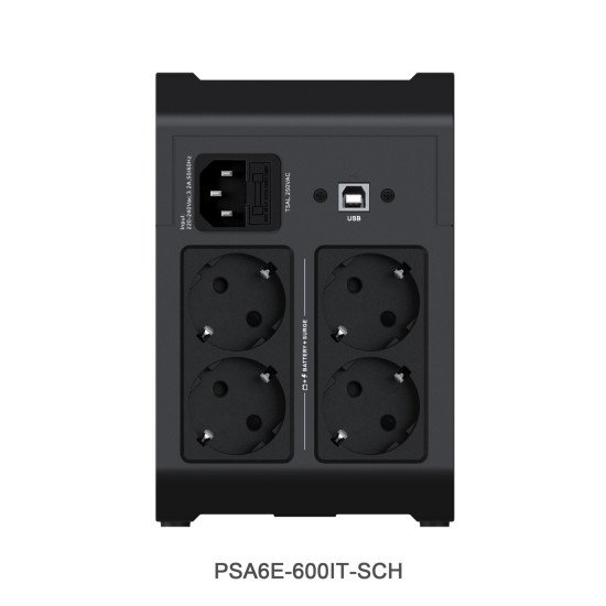 Vertiv PSA6E-600IT-SCH UPS Interactivité de ligne 0,6 kVA 315 W 4 sortie(s) CA