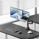 ACT Bras pour moniteur et ordinateur portable office premium, avec vérin à gaz, monté sur poteau ACT Bras pour moniteur et ordinateur portable office premium, avec vérin à gaz, monté sur poteau
