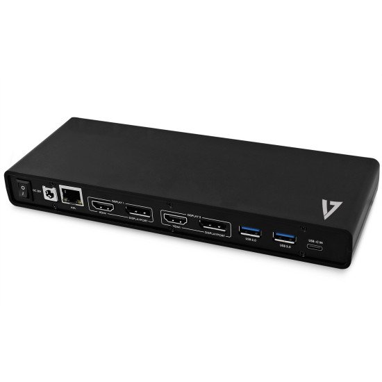V7 Station d'accueil universelle USB-C avec alimentation électrique