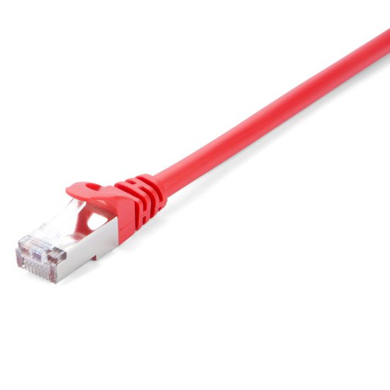 V7 Câble réseau blindé CAT6 STP 01M Rouge