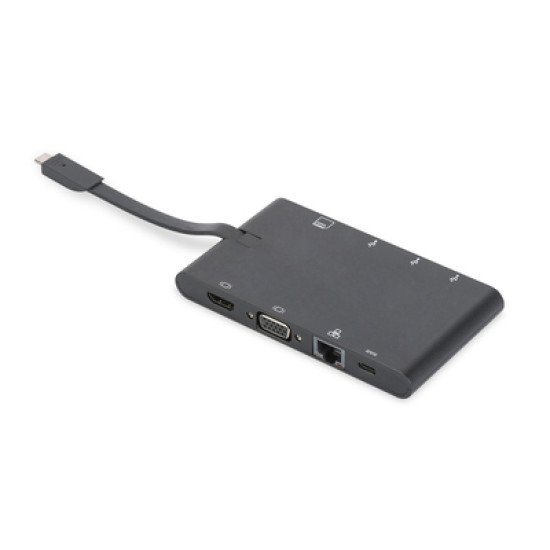 Digitus DA-70865 station d'accueil USB 3.1 (3.1 Gen 2) Type-C Noir