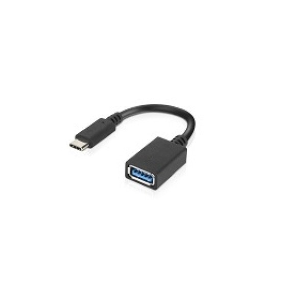 Lenovo LenovoUSB-CtoUSB-AAdapter câble USB 0,14 m 2.0/3.2 Gen 1 (3.1 Gen 1) USB C USB A Noir