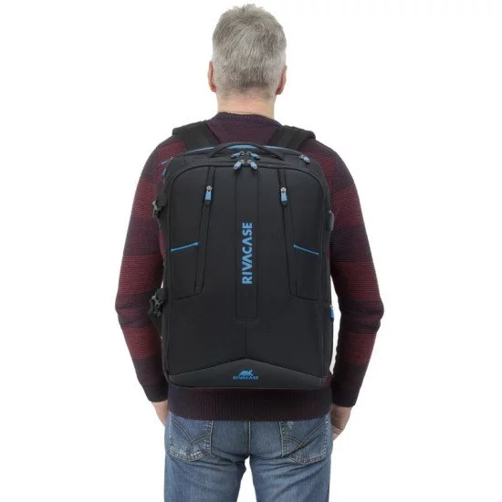 Rivacase 7860 sacoche d'ordinateurs portables 43,9 cm (17.3") Étui sac à dos Noir, Bleu Rivacase 7860 sacoche d'ordinateurs portables 43,9 cm (17.3") Étui sac à dos Noir, Bleu