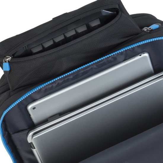 Rivacase 7860 sacoche d'ordinateurs portables 43,9 cm (17.3") Étui sac à dos Noir, Bleu