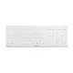 CHERRY Stream clavier FR sans fil +USB QWERTZ Allemand Blanc