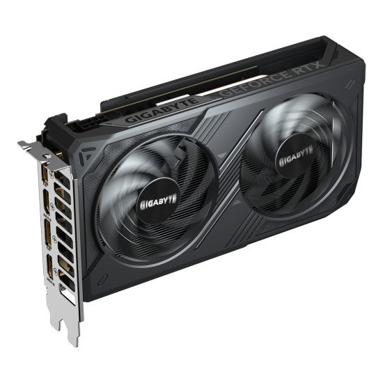 GIGABYTE GeForce RTX 5050 WINDFORCE OC 8G Carte Graphique - 8GB GDDR6, 128bit, PCI-E 5.0, 2587MHz Fréquence du cœur, 2 x DP, 2 x HDMI, NVIDIA DLSS 4, GV-N5050WF2OC-8GD GIGABYTE GeForce RTX 5050 WINDFORCE OC 8G Carte Graphique - 8GB GDDR6, 128bit, PCI-E 5.0, 2587MHz Fréquence du cœur, 2 x DP, 2 x HDMI, NVIDIA DLSS 4, GV-N5050WF2OC-8GD