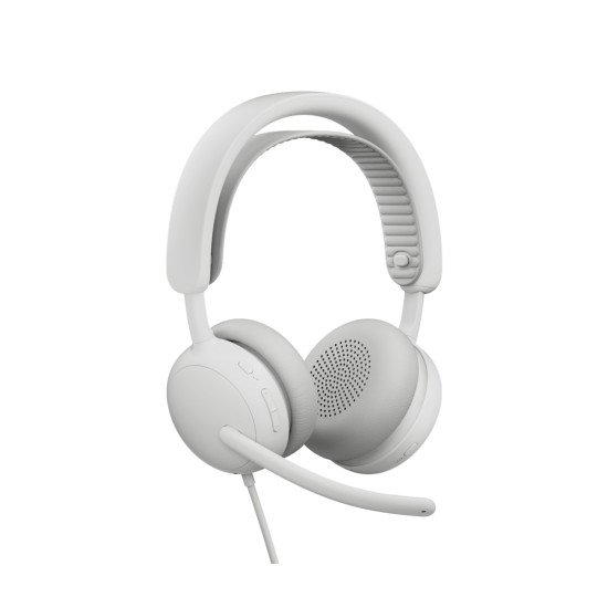 Logitech Zone Wired 2 Casque Avec fil Arceau Appels/Musique USB Type-C / USB Type-A Blanc