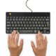 R-Go Tools Clavier ergonomique R-Go Compact Break, clavier compact avec logiciel de pause, AZERTY (BE), filaire, noir