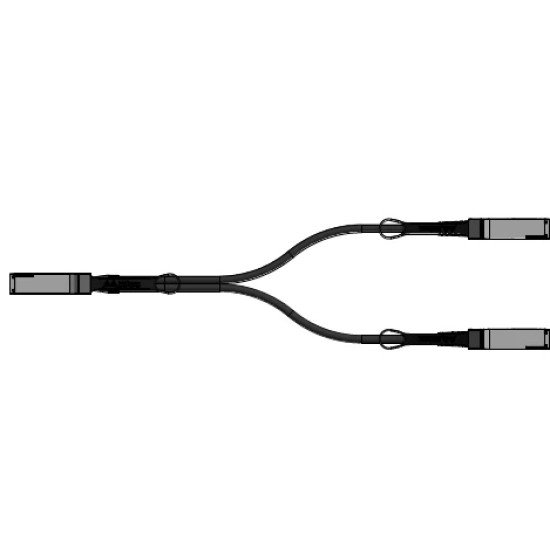 Nvidia MCA7J50-H004R câble d'InfiniBand 4 m QSFP56 2xQSFP56 Noir