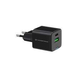 Conceptronic ALTHEA15B chargeur d'appareils mobiles Universel Noir Secteur Charge rapide Intérieure