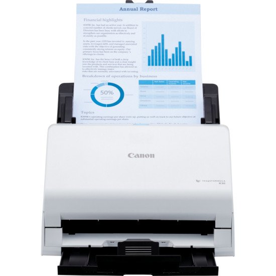 Canon imageFORMULA R30 Chargeur automatique de documents + Scanner à feuille 600 x 600 DPI A4 Blanc