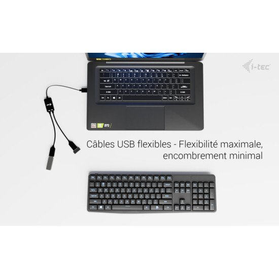 i-tec USB-A Cable HUB 2 port (2x USB-A)