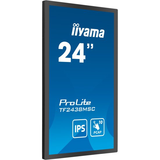 iiyama PROLITE Carte A numérique 61 cm (24") LED 600 cd/m² Full HD Noir Écran tactile