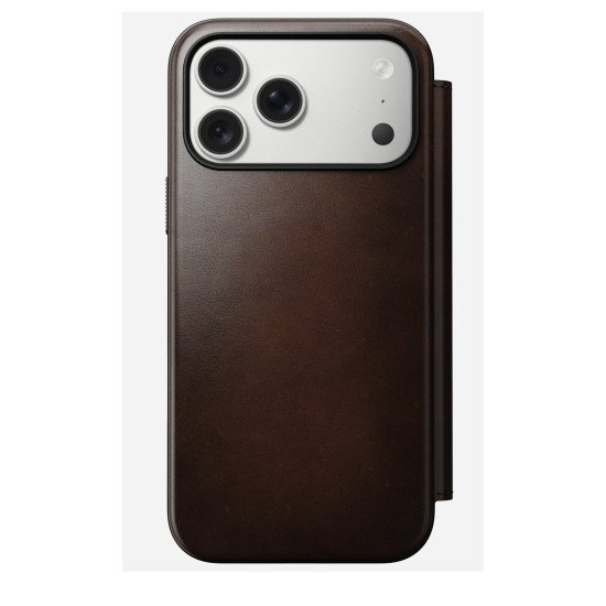 Nomad Modern Leather Folio coque de protection pour téléphones portables 16 cm (6.3") Housse Marron