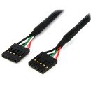 StarTech.com Câble adaptateur interne carte mère 46 cm 5 broches USB IDC  F/F StarTech.com Câble adaptateur interne carte mère 46 cm 5 broches USB IDC  F/F