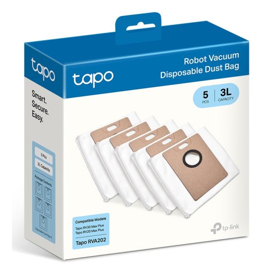 TP-Link Tapo RVA202 Sac à poussière Aspirateur robot