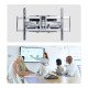 StarTech.com Support Mural Articulé Robuste pour Téléviseur à Écran Plat jusqu'à 100" et 85kg, VESA 800x500, Support à Profil Bas, Conforme TAA