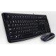 Logitech Desktop MK120 clavier USB QWERTZ DE Noir