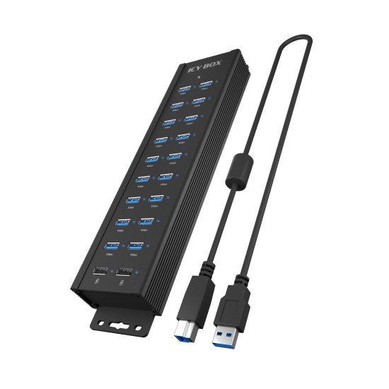ICY BOX IB-HUB1720-U3 Noir ICY BOX IB-HUB1720-U3 Noir