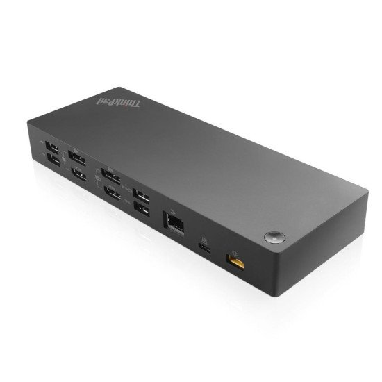 Lenovo 40AF0135UK station d'accueil Avec fil USB 3.2 Gen 1 (3.1 Gen 1) Type-C Noir