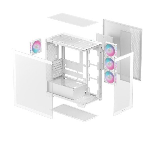 DeepCool CG580 4F WH Midi Tower Blanc DeepCool CG580 4F WH Midi Tower Blanc