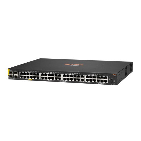 HPE Aruba Networking CX 6100 48G Class4 PoE 4SFP+ 740W Géré L3 Gigabit Ethernet (10/100/1000) Connexion Ethernet POE 1U