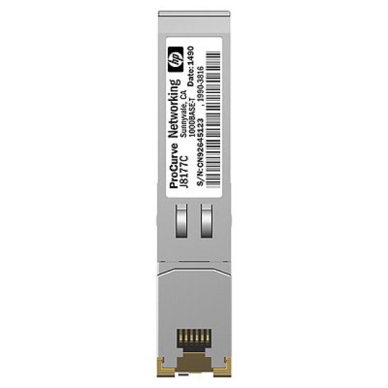 HPE X120 1G SFP RJ-45 T module émetteur-récepteur de réseau Cuivre 1000 Mbit/s