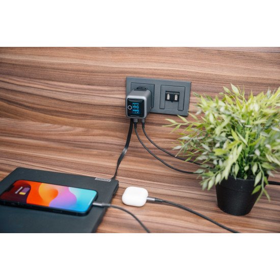 Verbatim 32059 chargeur d'appareils mobiles Universel Noir, Gris Secteur Charge rapide Intérieure