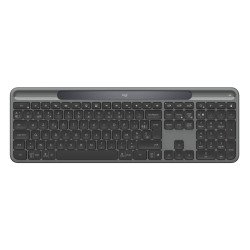 Logitech Signature Slim Solar+ K980 clavier Universel RF sans fil + Bluetooth AZERTY Belge Graphite