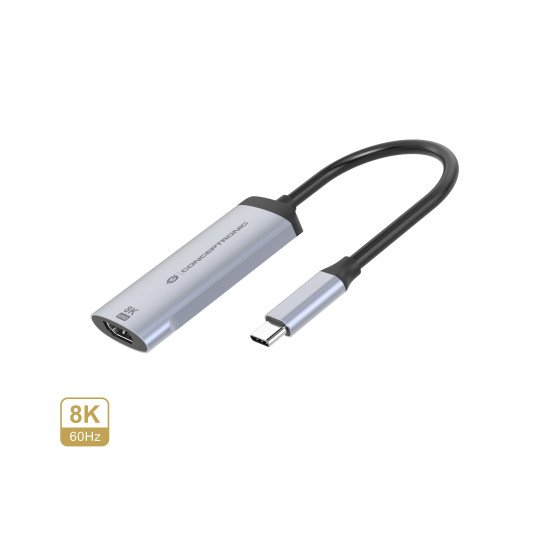 Conceptronic ABBY23G adaptateur graphique USB 7680 x 4320 pixels Argent