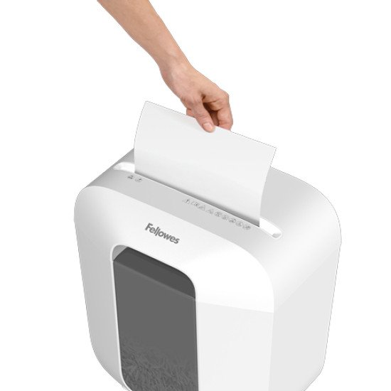Fellowes LX Series 100109815 destructeur de papier Découpage en bandes Blanc