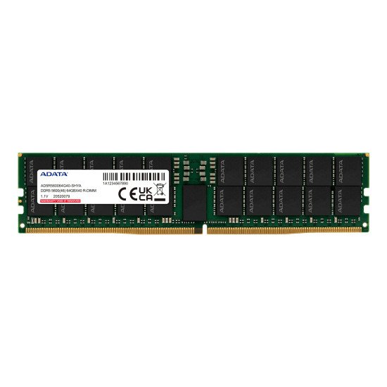 ADATA AD5R560032G20-SHYA module de mémoire 32 Go 1 x 32 Go DDR5 5600 MT/s 288-pin DIMM ECC