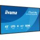 iiyama LH4375UHS-B2AG Écran d'affichage dynamique Écran plat de signalisation numérique 108 cm (42.5") LCD Wifi 500 cd/m² 4K Ultra HD Noir Intégré dans le processeur Android 11 24/7