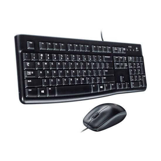 Logitech Desktop MK120 clavier Souris incluse USB QWERTY Italien Noir