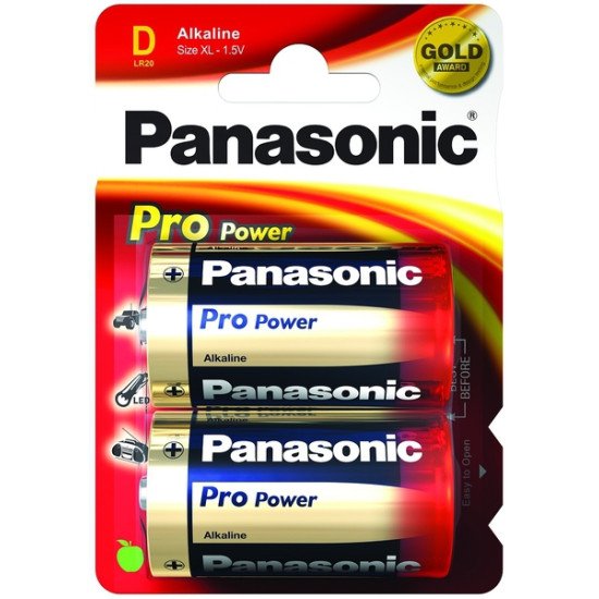 Panasonic 1x2 LR20PPG Batterie à usage unique Alcaline