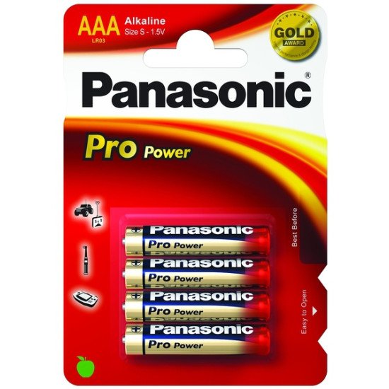 Panasonic 1x4 LR03PPG Batterie à usage unique Alcaline