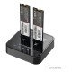 LC-Power LC-DOCK-M2-NVME Station d'accueil de disques de stockage USB 3.2 Gen 2 (3.1 Gen 2) Type-C Noir