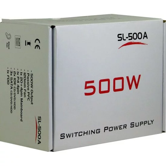 Inter-Tech SL-500A Alimentation 500 W 20+4 pin ATX ATX Gris Inter-Tech SL-500A Alimentation 500 W 20+4 pin ATX ATX Gris