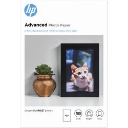 HP Papier photo à finition glacée Advanced, 250 g/m2, 10 x 15 cm (101 x 152 mm), 100 feuilles HP Papier photo à finition glacée Advanced, 250 g/m2, 10 x 15 cm (101 x 152 mm), 100 feuilles