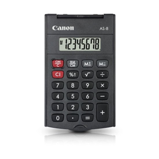 Canon AS-8 calculatrice Poche Calculatrice à écran Gris