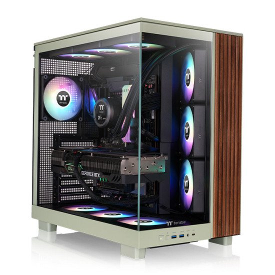 Thermaltake CA-11E-00MEWN-WS unité centrale Midi Tower Vert